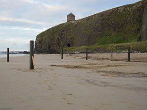 Game of Thrones filming in Downhill Northern Ireland inner pipes to run gas inside the sculptures