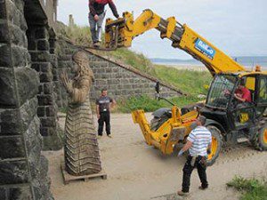 Game of Thrones filming in Downhill Northern Ireland: other side of the bridge unharmed